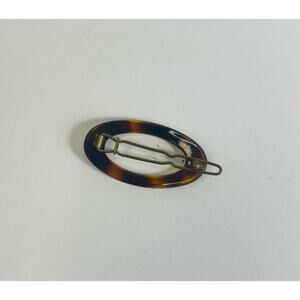 Vintage Tortoise Shell oval Hair Clip